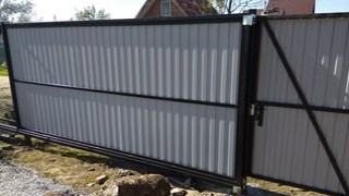 Купить сваи для ворот в Волгодонск. Заказать ворота на сваях под ключ от 21332 руб